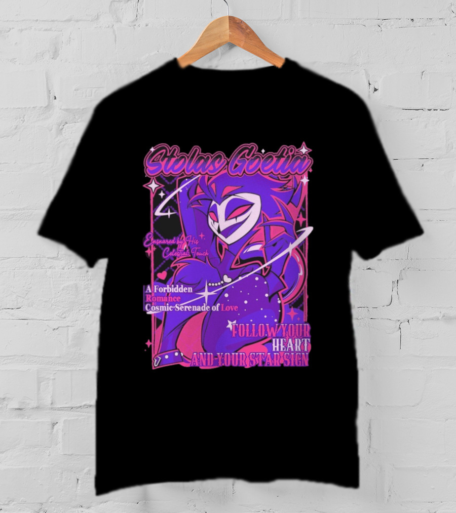 Stolas Goetia Cosmic Serenade A Forbidden Romance Follow Your Heart Star Sign T-Shirt