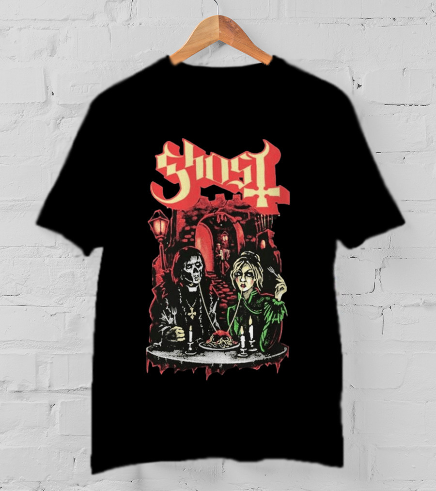 Ghost Valentine 2026 Exclusive Bella Notte Gothic Romance Dining Scene T-Shirt