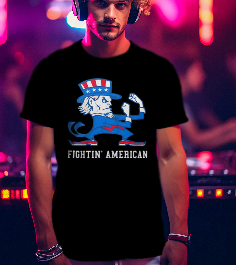 Uncle Sam Fightin' American Patriotic Boxing T-Shirt
