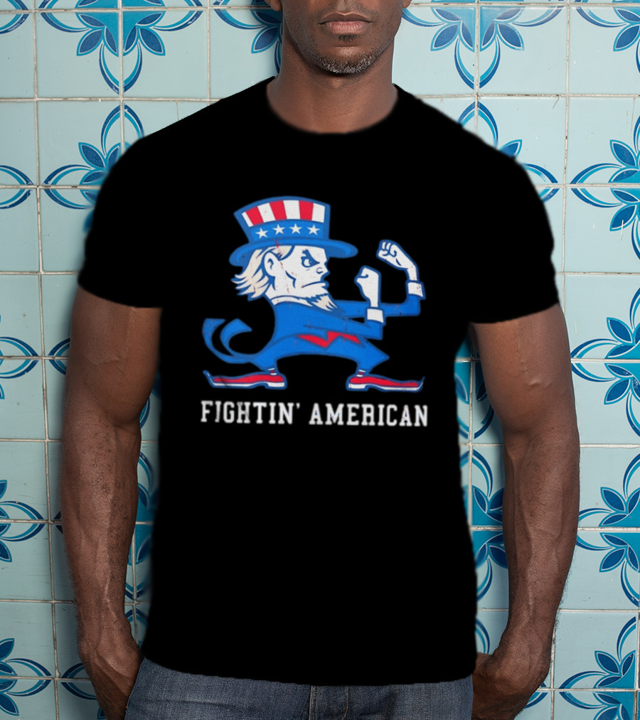 Uncle Sam Fightin' American Patriotic Boxing T-Shirt