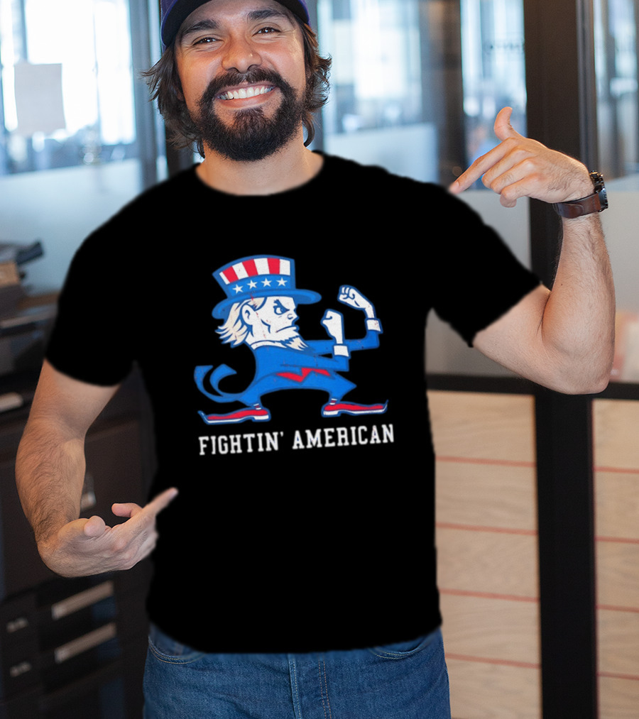 Uncle Sam Fightin' American Patriotic Boxing T-Shirt