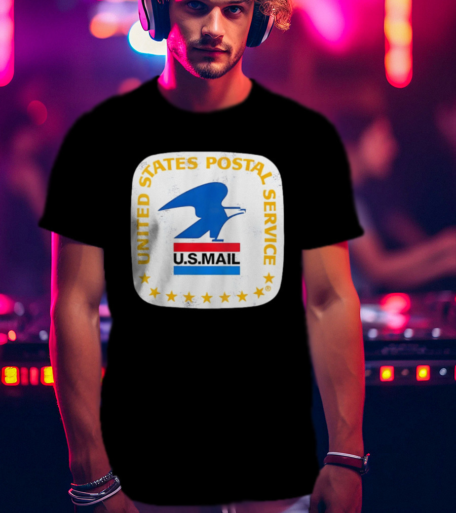 United States Postal Service US Mail Eagle Icon Vintage Look T-Shirt