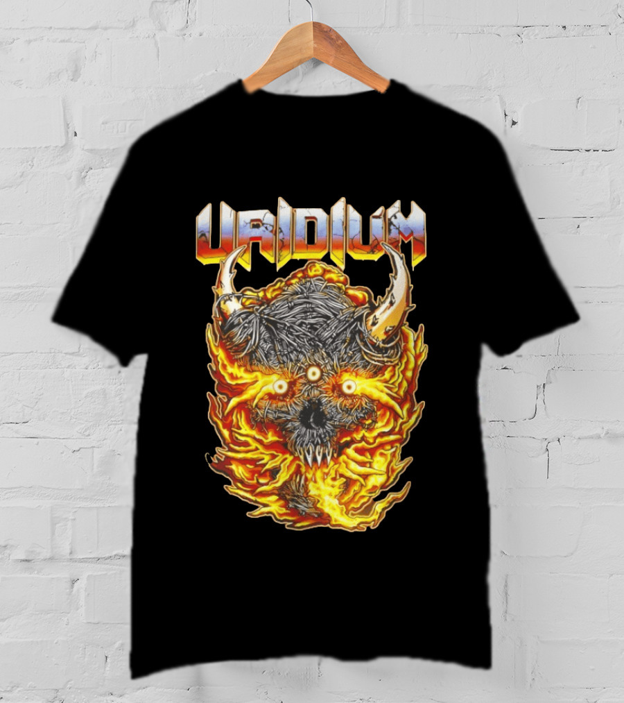 Uridium Heavy Metal Fiery Demon T-Shirt
