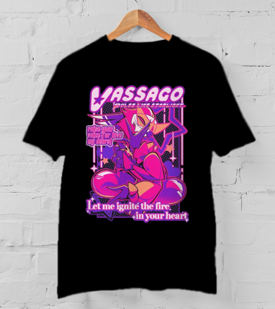 Vassago Pulse Like Starlight Raise Your Voice For Love My Dear Let Me Ignite The Fire In Your Heart T-Shirt
