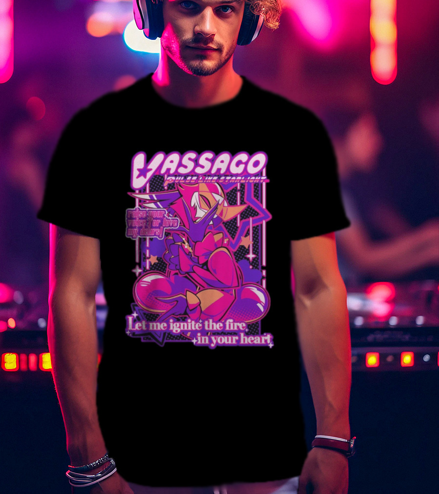 Vassago Pulse Like Starlight Raise Your Voice For Love My Dear Let Me Ignite The Fire In Your Heart T-Shirt