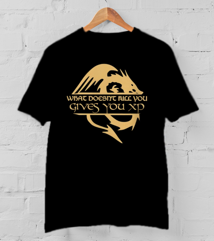 What Doesn't Kill You Gives You XP Dragon Adventure T-Shirt
