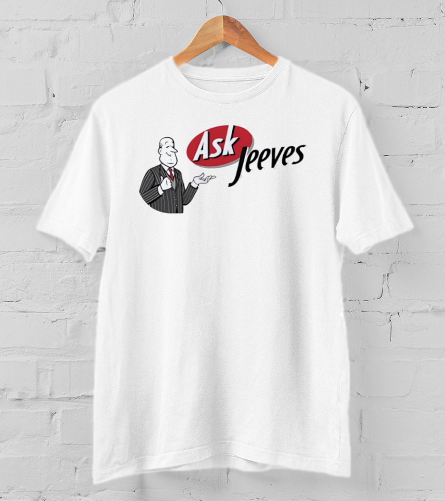 Ask Jeeves Classic Vintage Internet Butler T-Shirt