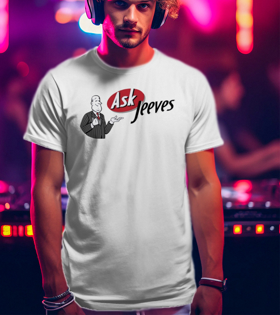 Ask Jeeves Classic Vintage Internet Butler T-Shirt