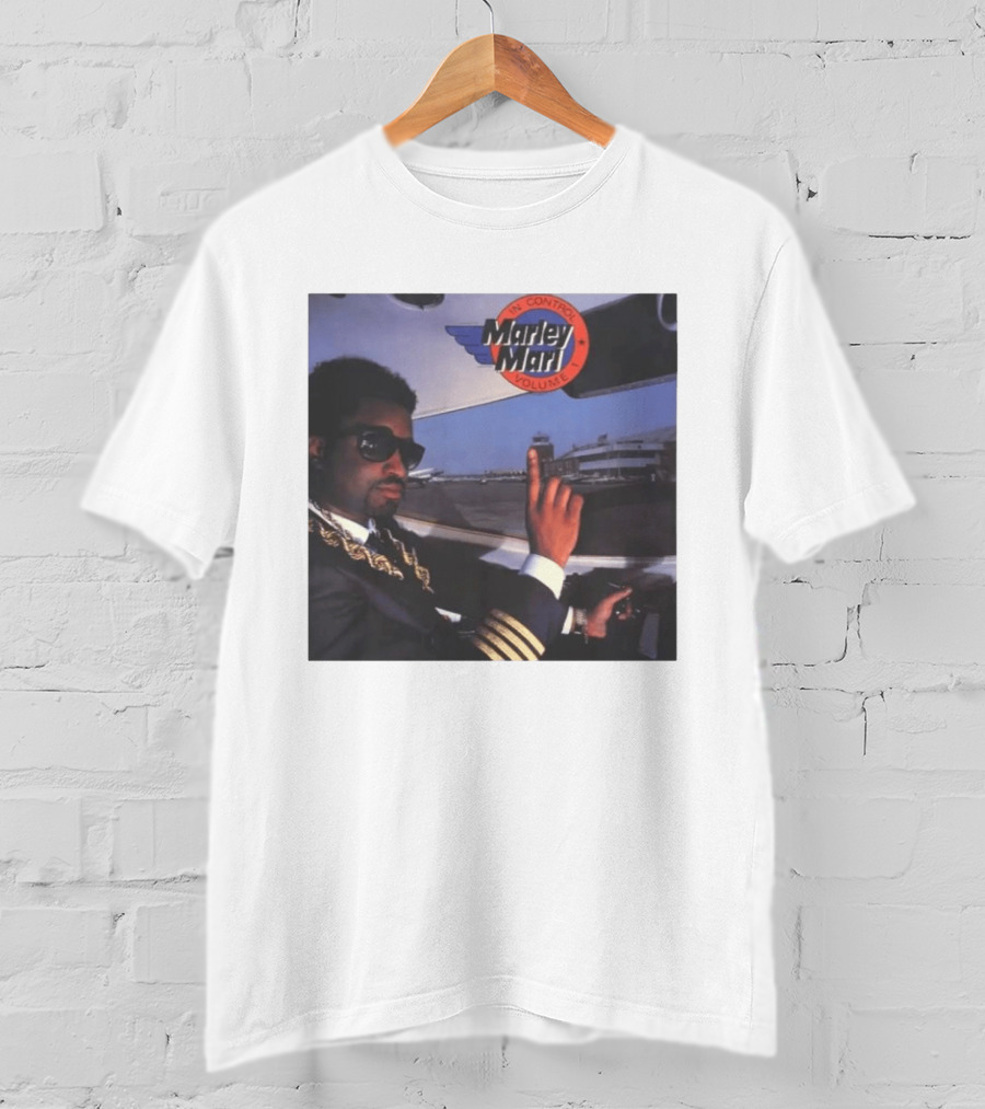 Marley Marl In Control Volume 1 Iconic Hip Hop DJ In Pilot Uniform T-Shirt