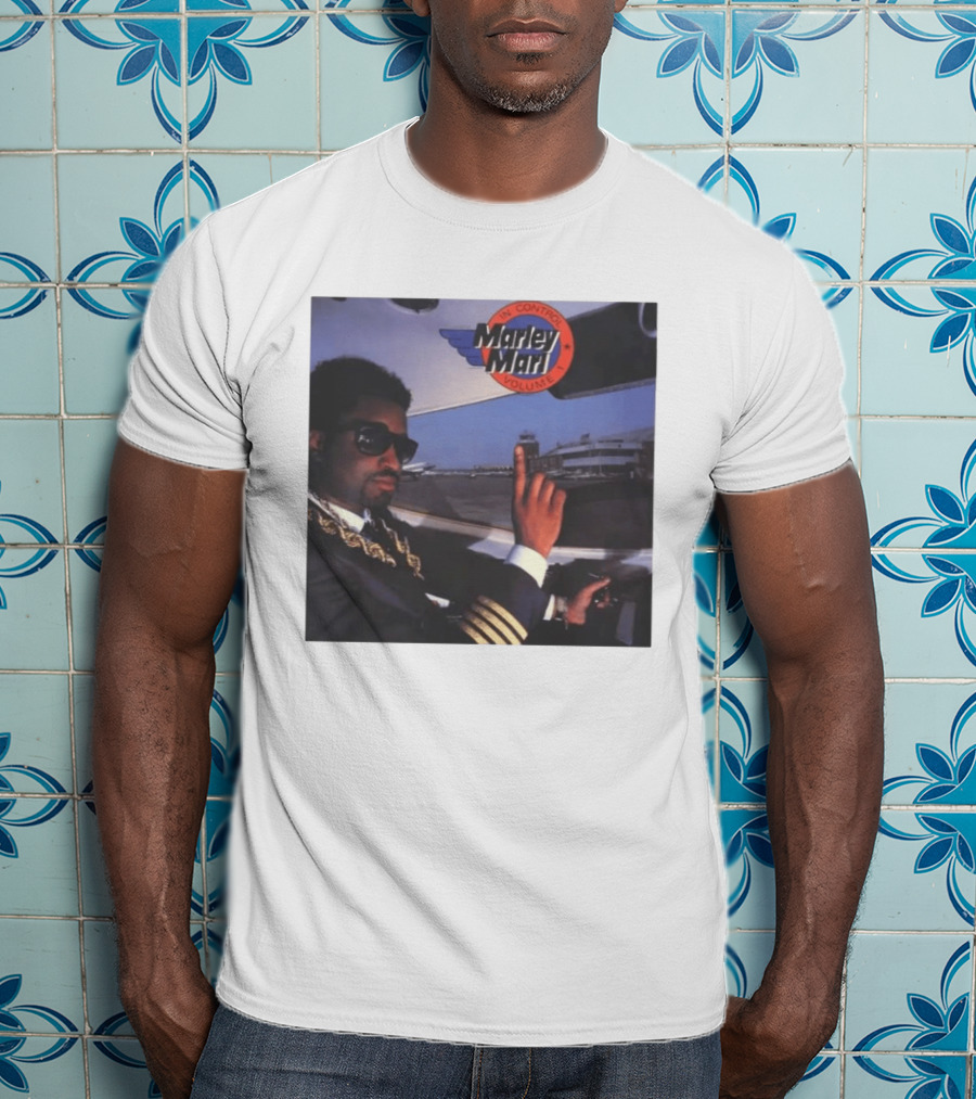 Marley Marl In Control Volume 1 Iconic Hip Hop DJ In Pilot Uniform T-Shirt