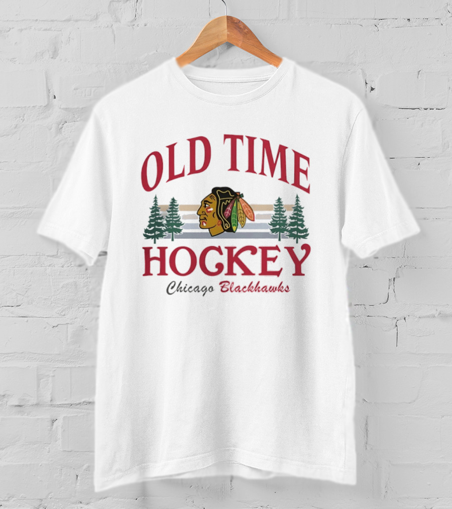 Old Time Hockey Chicago Blackhawks Retro NHL T-Shirt