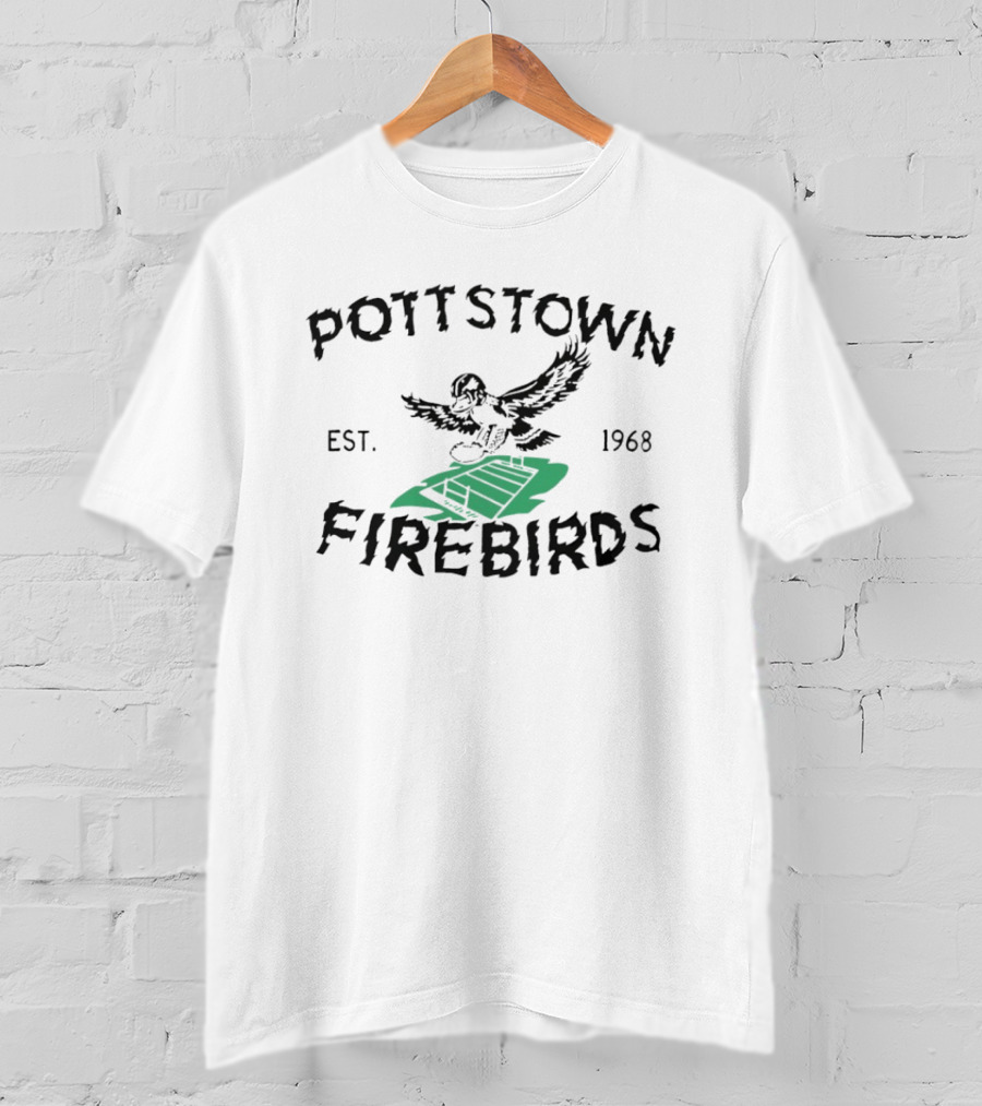Pottstown Firebirds Football Est 1968 Vintage Eagle T-Shirt