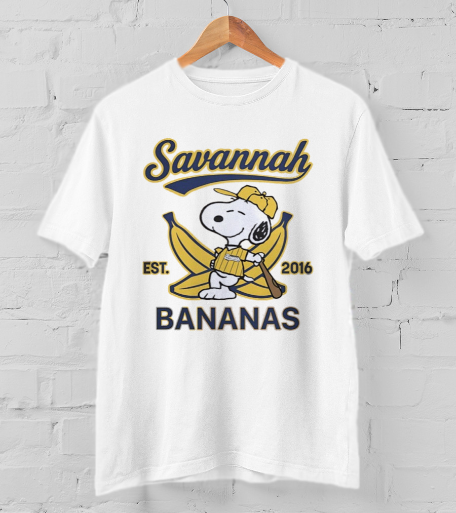 Savannah Bananas Snoopy Banana Outfit EST 2016 T-Shirt