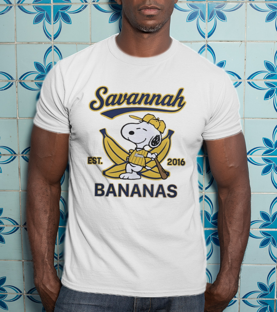 Savannah Bananas Snoopy Banana Outfit EST 2016 T-Shirt