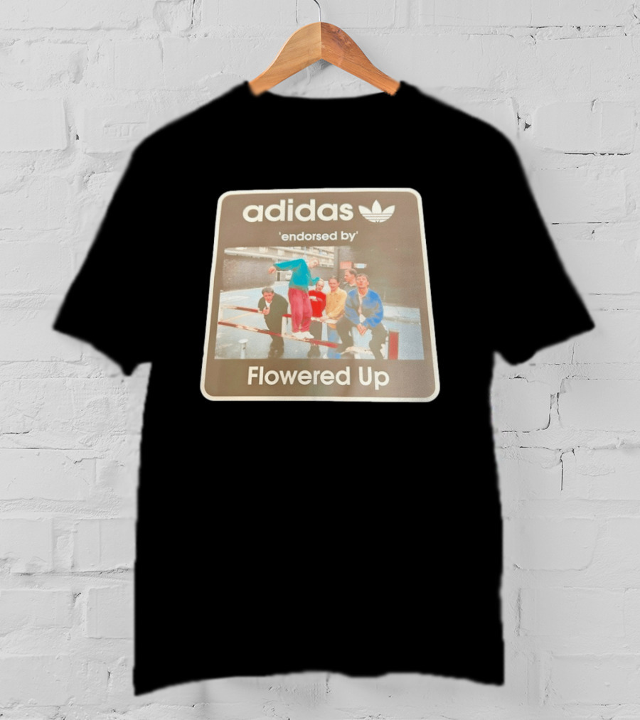 Adidas Originals Endorsed By Flowered Up Retro Street Style Fashion T-Shirt