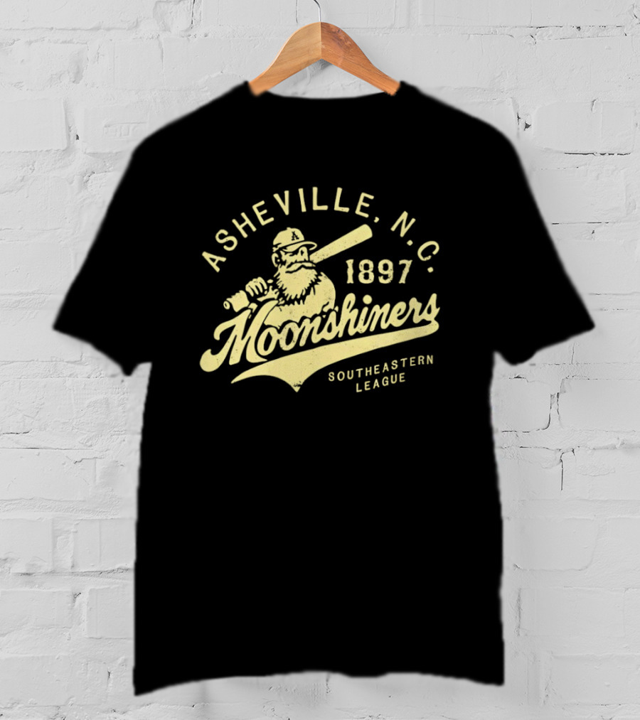 Asheville N.C. Moonshiners 1897 Southeastern League Baseball Team T-Shirt