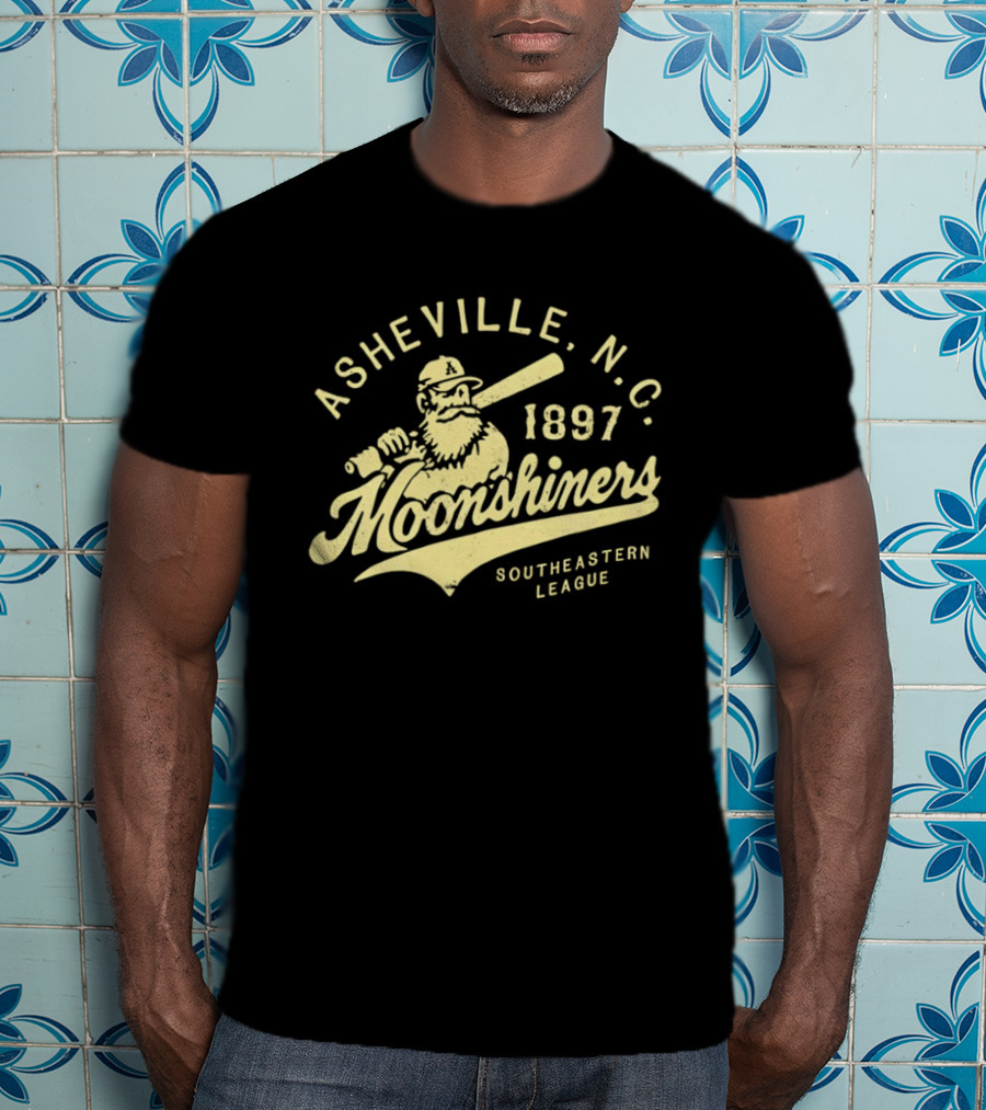 Asheville N.C. Moonshiners 1897 Southeastern League Baseball Team T-Shirt