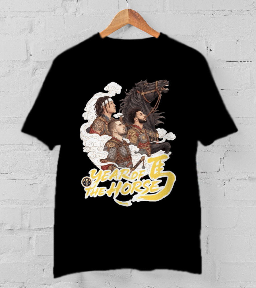 Denver Nuggets Year Of The Horse Warriors In Battle Armor T-Shirt
