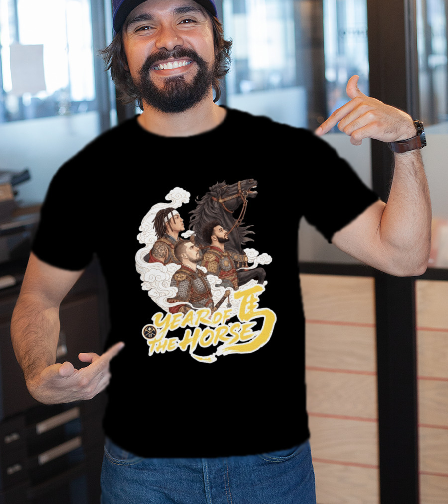 Denver Nuggets Year Of The Horse Warriors In Battle Armor T-Shirt
