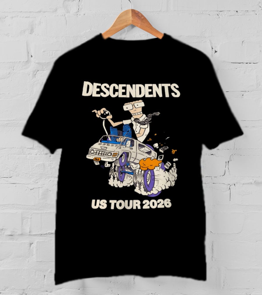 Descendents US Tour 2026 Cartoon Van T-Shirt