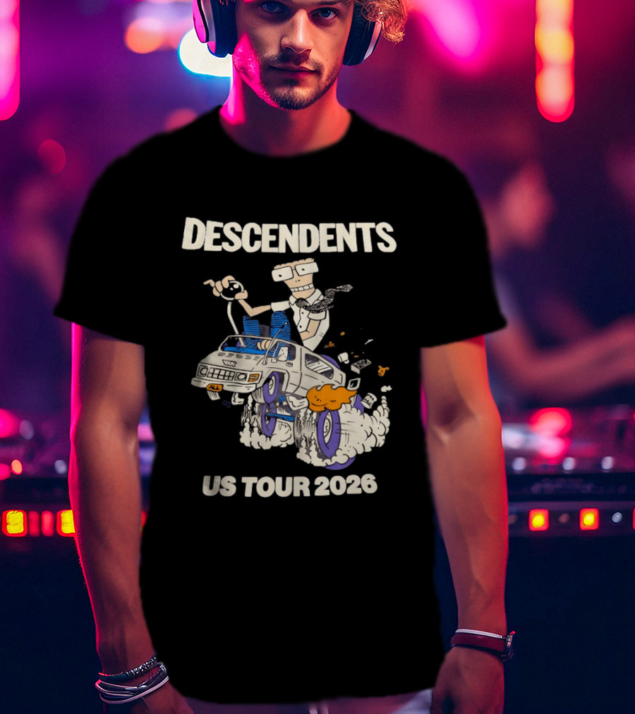 Descendents US Tour 2026 Cartoon Van T-Shirt