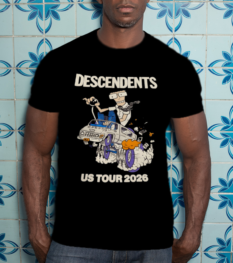 Descendents US Tour 2026 Cartoon Van T-Shirt