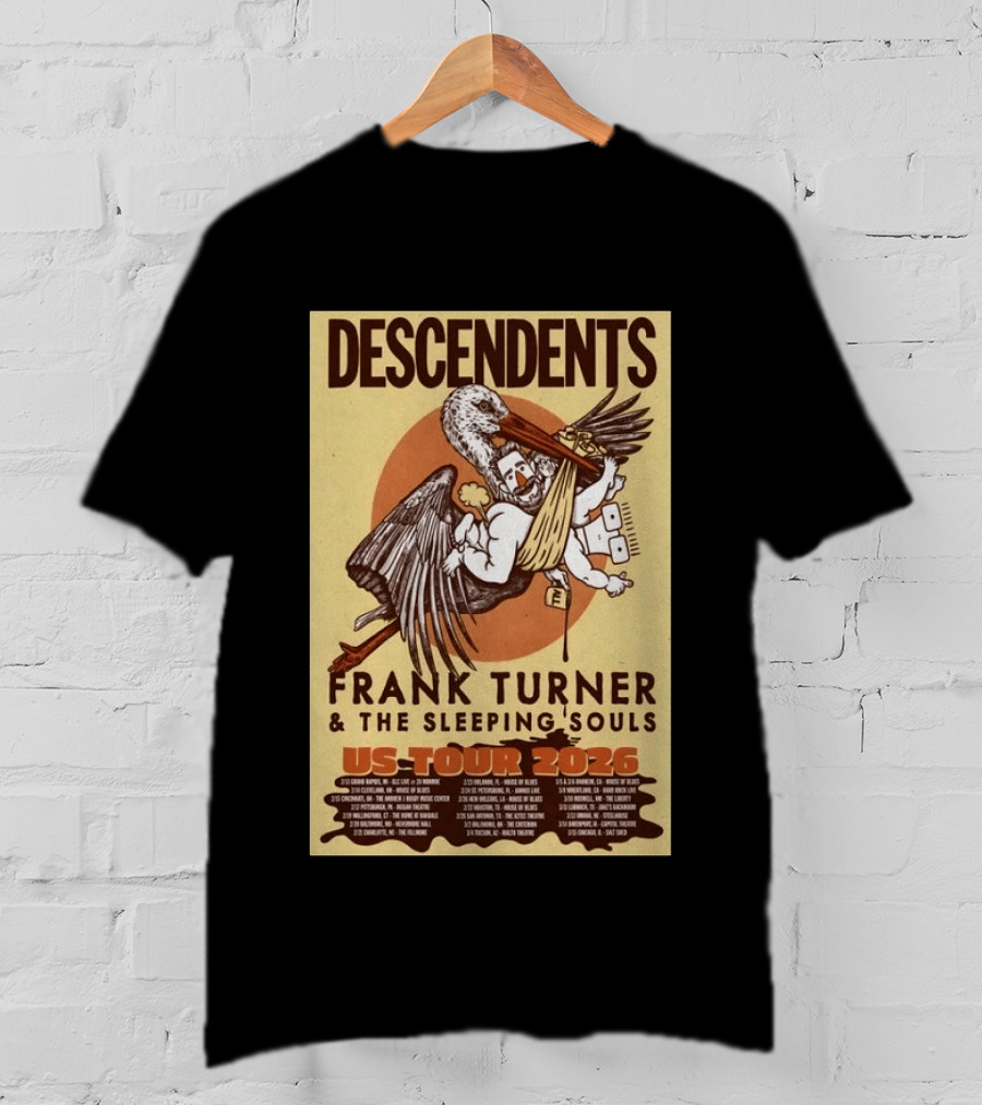 Descendents Frank Turner And The Sleeping Souls US Tour 2026 T-Shirt