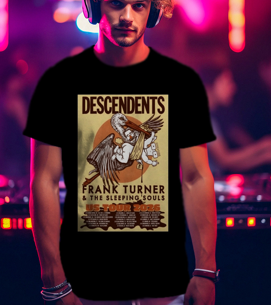 Descendents Frank Turner And The Sleeping Souls US Tour 2026 T-Shirt