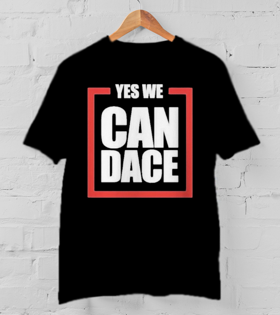 Candace Owens Yes We Candace Text In Red Frame T-Shirt
