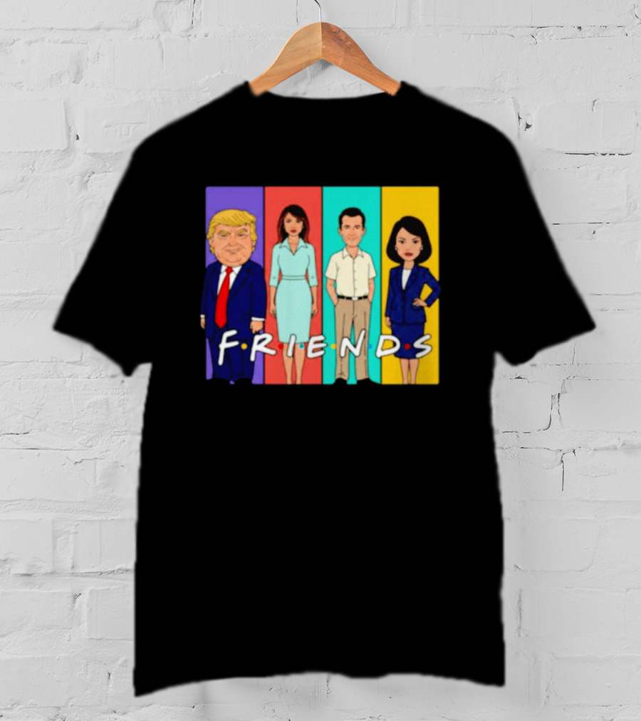 Famous Political Figures Friends Parody Cartoon Meme T-Shirt