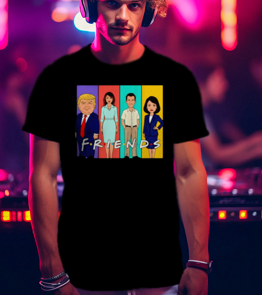 Famous Political Figures Friends Parody Cartoon Meme T-Shirt