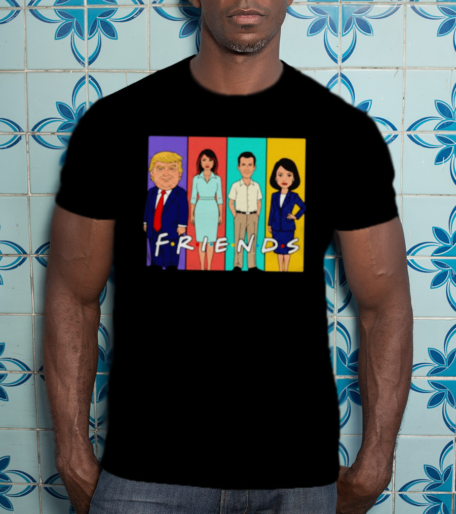 Famous Political Figures Friends Parody Cartoon Meme T-Shirt