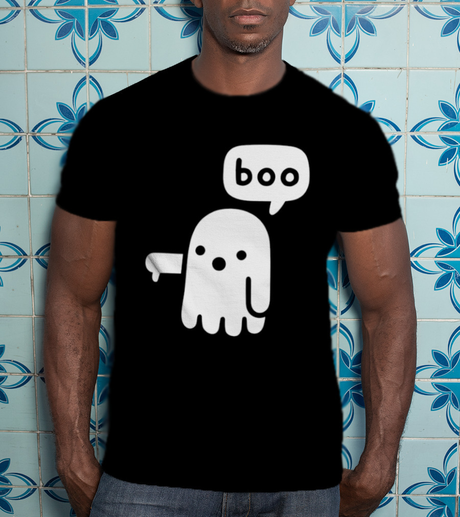 Boo Ghost Disapproval Gesture T-Shirt