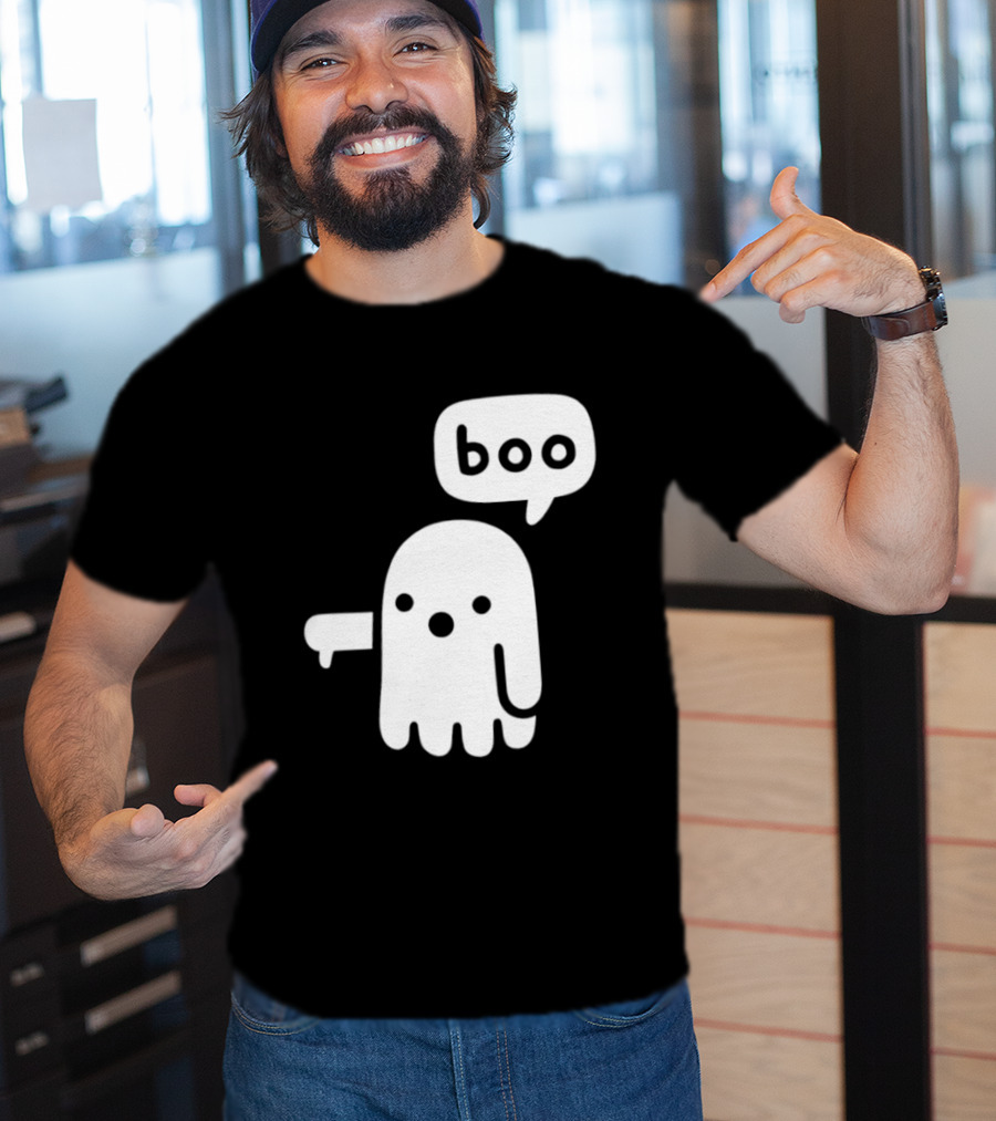Boo Ghost Disapproval Gesture T-Shirt