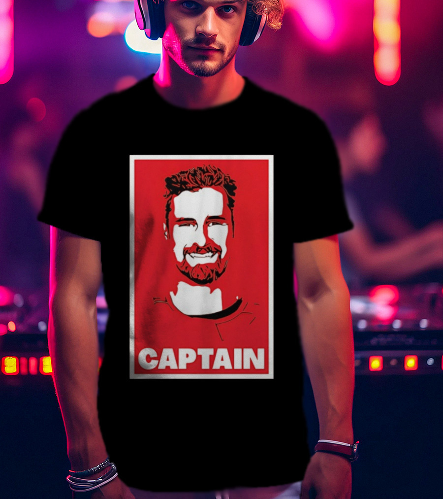 Detroit Red Wings Captain Dylan Larkin Bold Red T-Shirt
