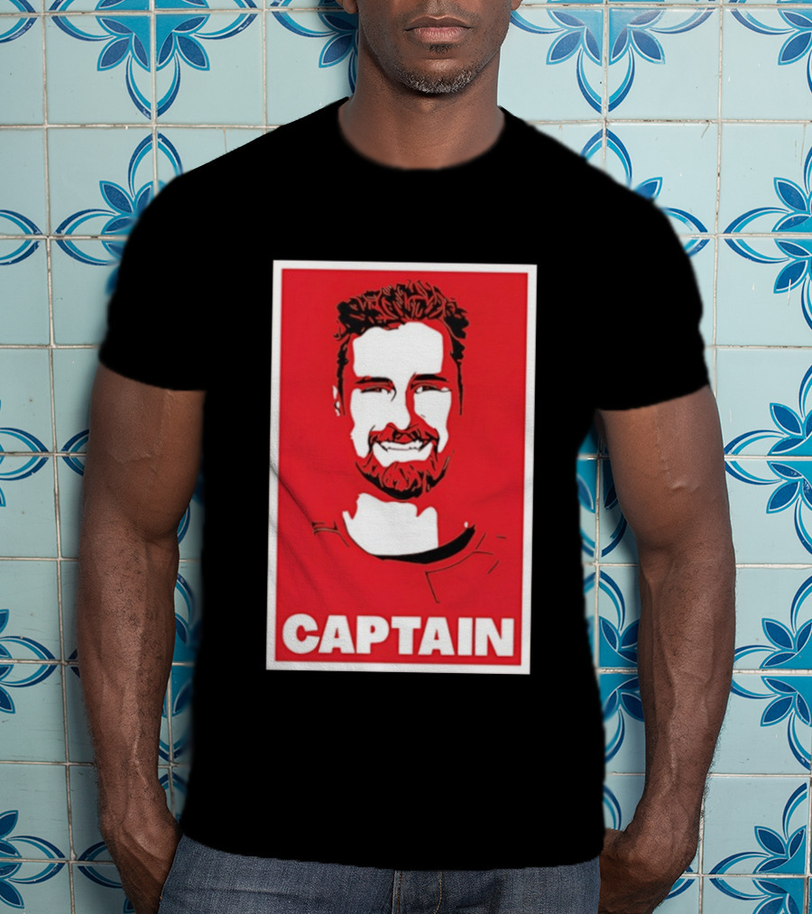 Detroit Red Wings Captain Dylan Larkin Bold Red T-Shirt