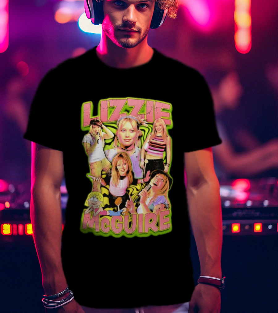 Lizzie McGuire Hilary Duff Disney Channel Iconic 2000s Cartoon Show T-Shirt