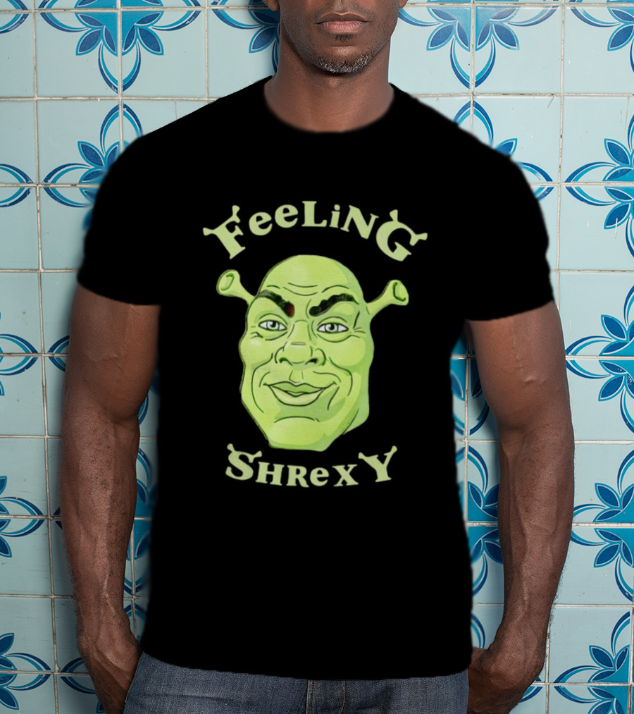 Feeling Shrexy Meme Character Face T-Shirt