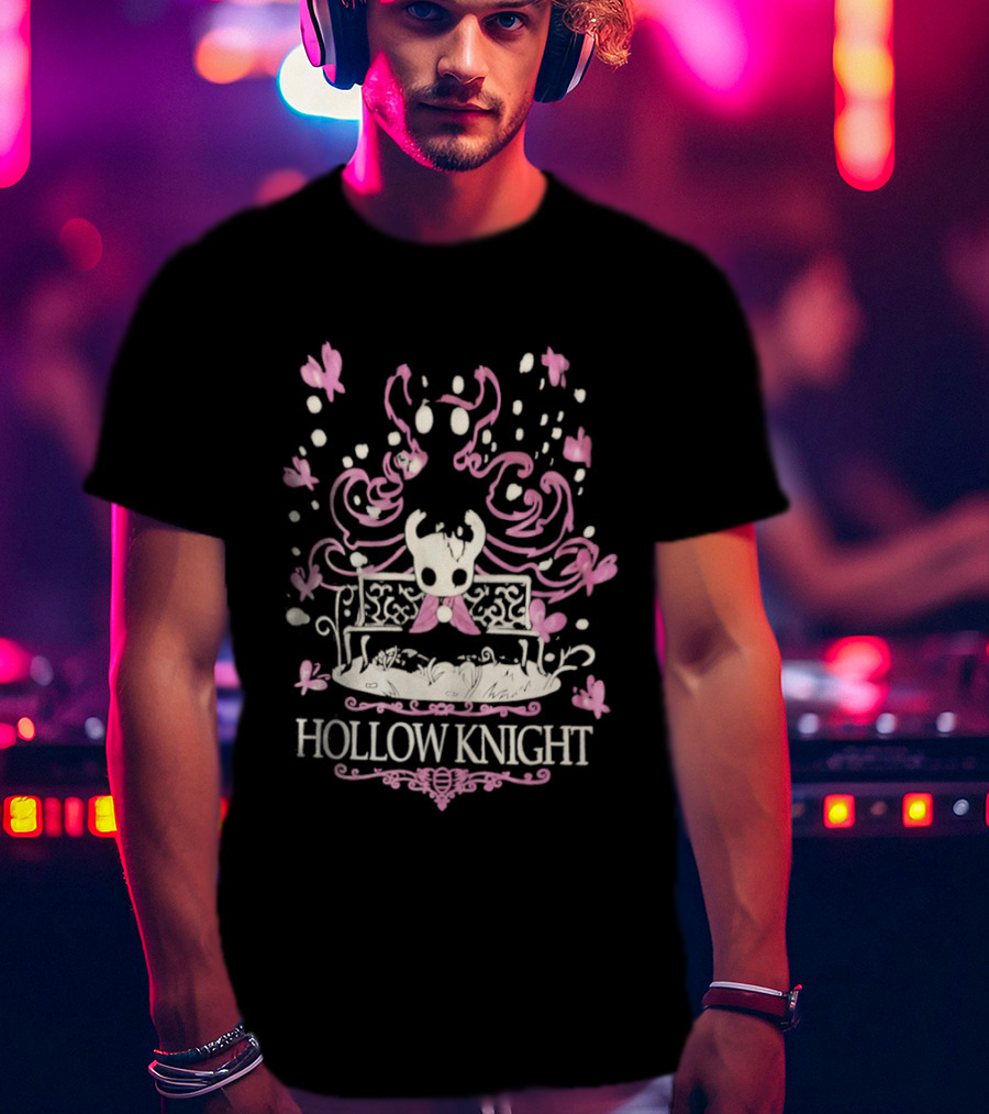 Hollow Knight Bench And Butterflies Scene T-Shirt