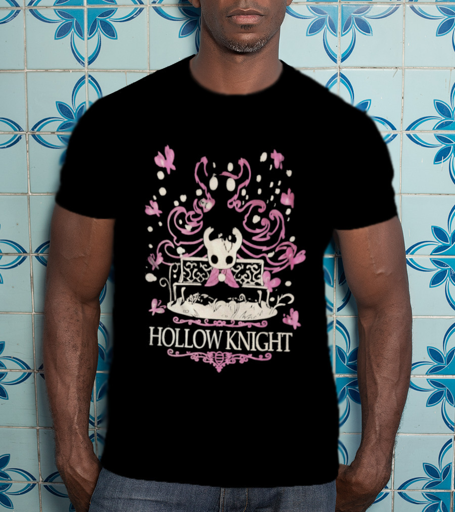Hollow Knight Bench And Butterflies Scene T-Shirt
