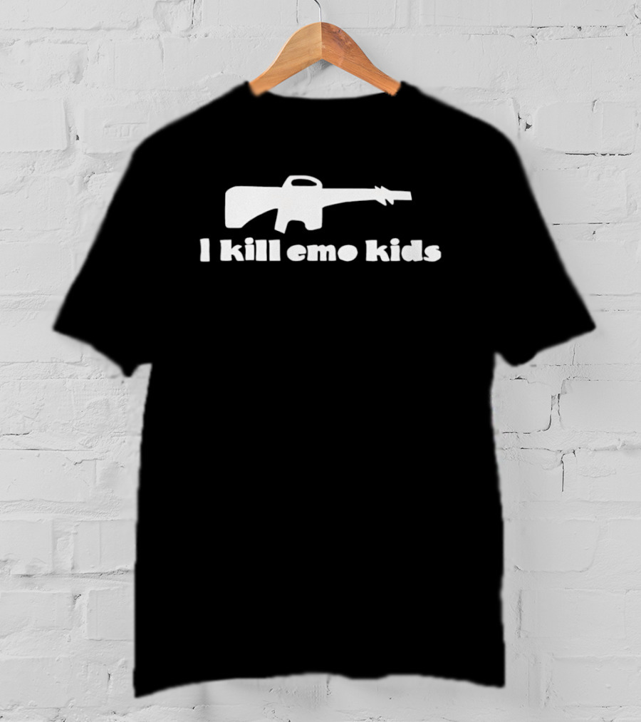 I Kill Emo Kids Gun T-Shirt