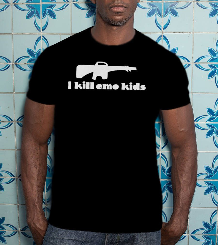 I Kill Emo Kids Gun T-Shirt