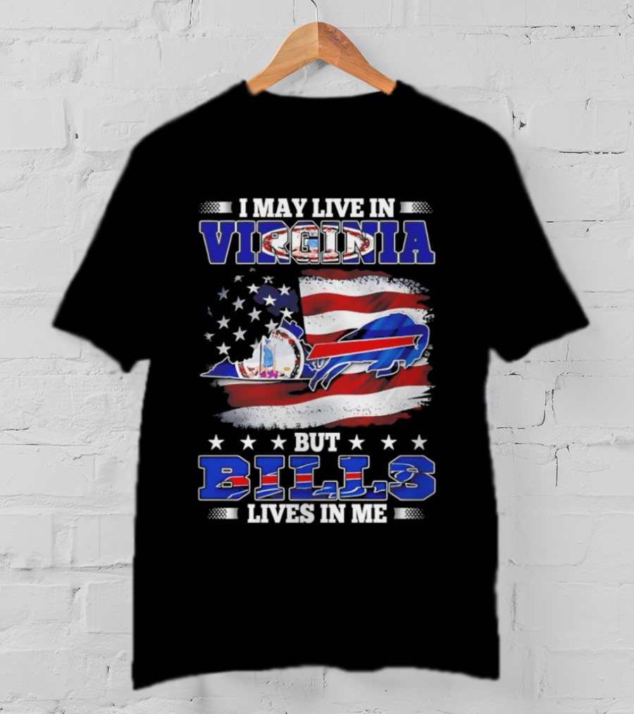 Virginia Resident Buffalo Bills Passion American Flag T-Shirt
