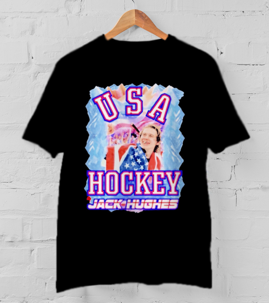 Jack Hughes USA Hockey Celebration 2026 T-Shirt