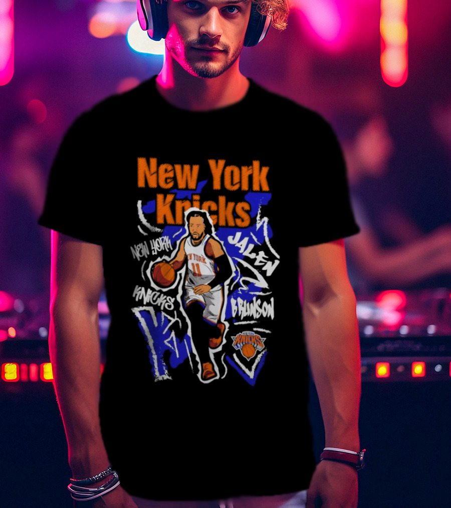 New York Knicks Jalen Brunson Player 11 Chalked Up T-Shirt