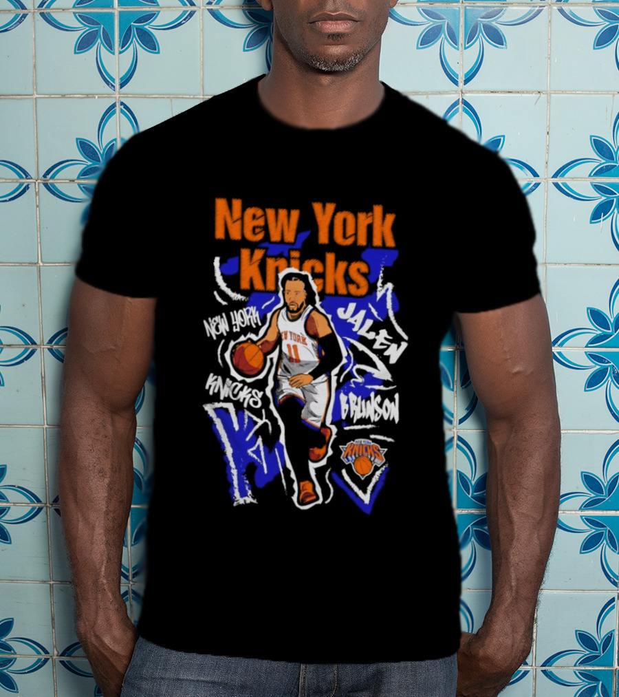 New York Knicks Jalen Brunson Player 11 Chalked Up T-Shirt