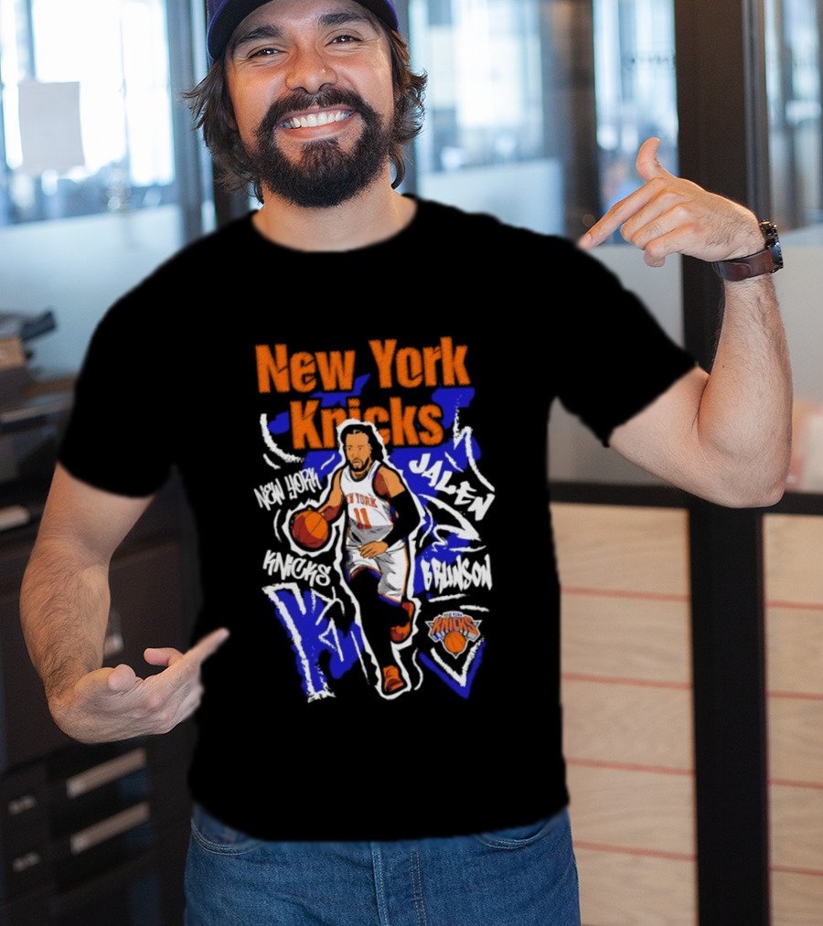 New York Knicks Jalen Brunson Player 11 Chalked Up T-Shirt