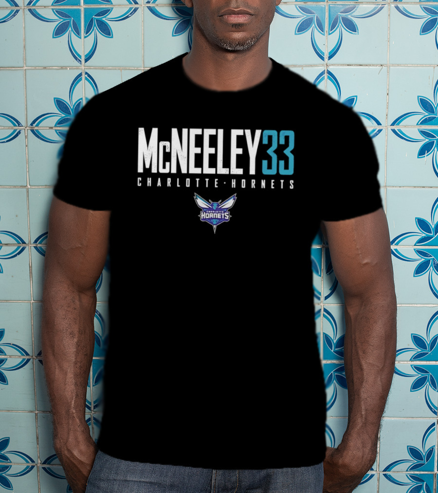Liam McNeeley 33 Charlotte Hornets Basketball McNeeley 33 T-Shirt