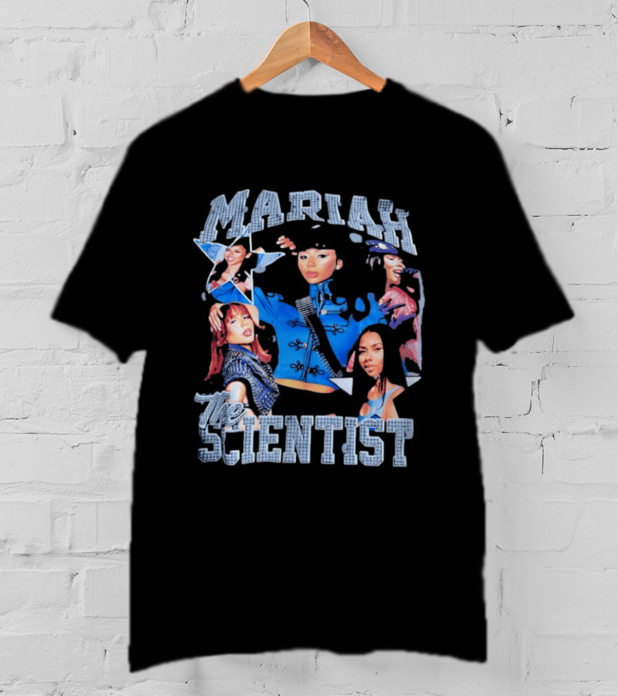 Mariah The Scientist Collage Blue Outfit Fashion T-Shirt