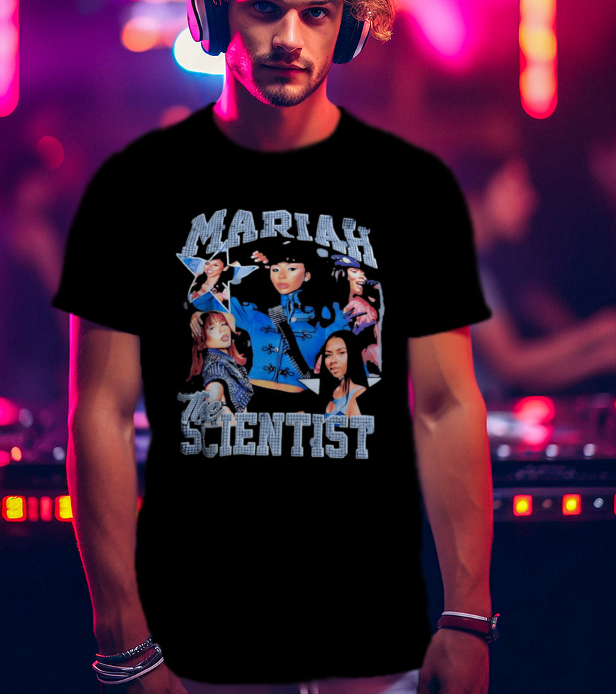 Mariah The Scientist Collage Blue Outfit Fashion T-Shirt
